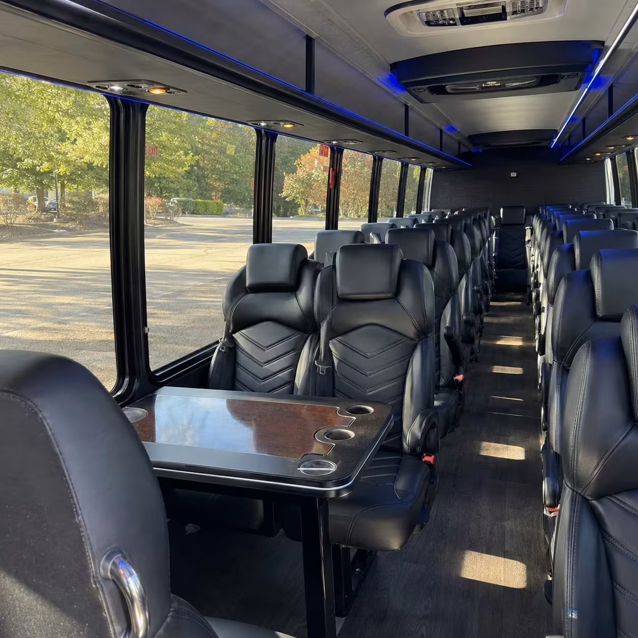 30 passenger minibus inside