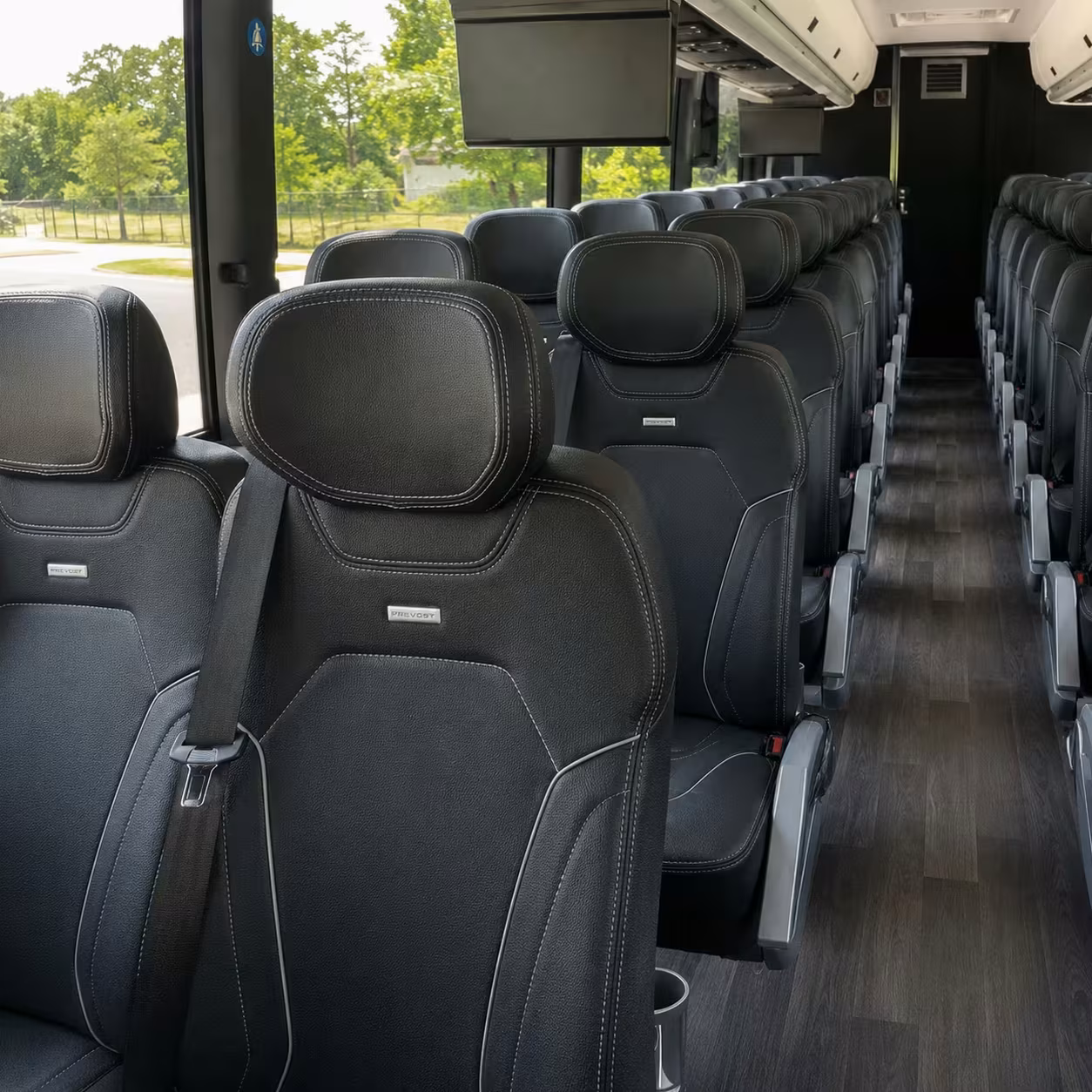 san rafael charter bus interior